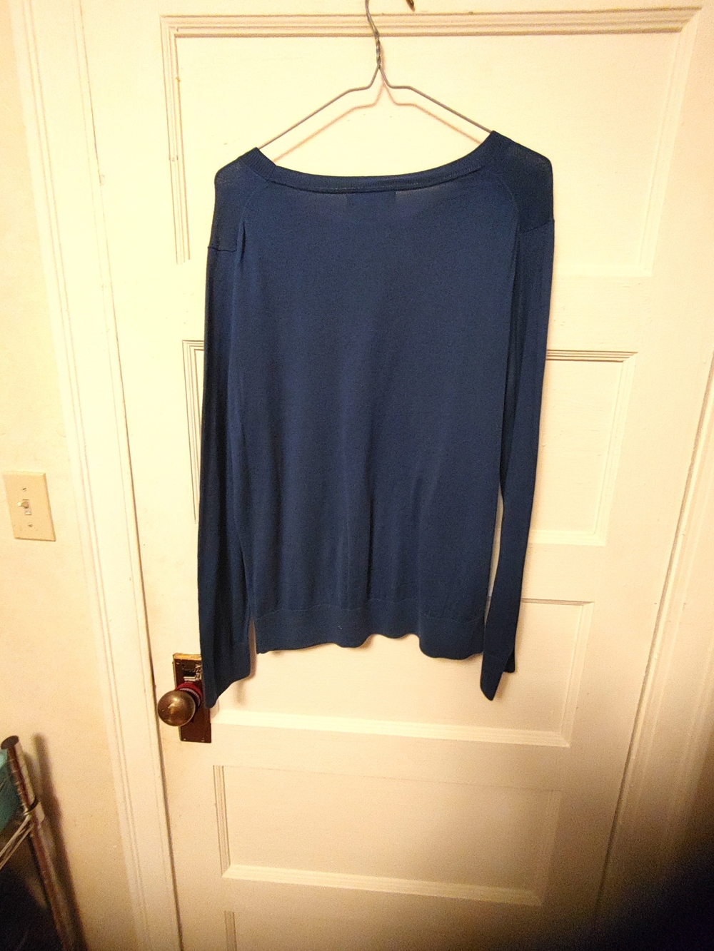 Banana Republic Classic Scoop-Neck Sweater in Slate Blue